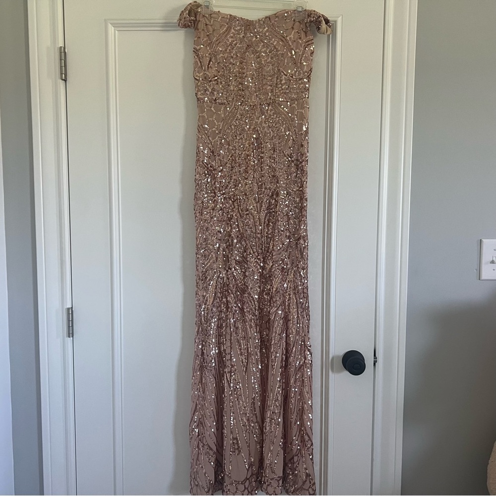 Formal sequin long dress